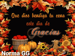 Feliz Dia De Accion De Gracias Autumn Theme  GIF