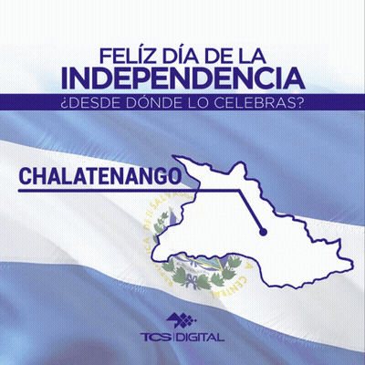 Feliz Dia De La Independencia Chalatenango Map Poster GIF