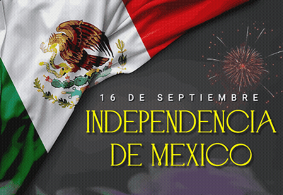 Feliz Dia De La Independencia Poster With Large Building GIF