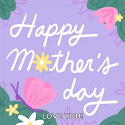 Feliz Dia De La Madres Purple Animated Design GIF