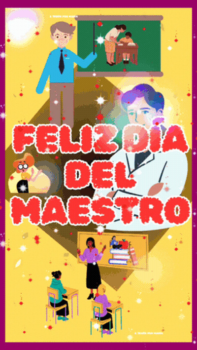 Feliz Dia Del Maestro Poster GIF