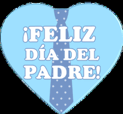 Feliz Dia Del Padre Blue Heart Spinning  GIF