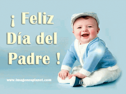 Feliz Dia Del Padre Cute Baby  GIF