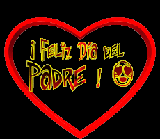 Feliz Dia Del Padre Cute Spinning Heart  GIF