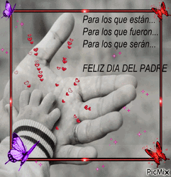 Feliz Dia Del Padre Holding Hand  GIF