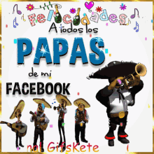 Feliz Dia Del Padre Musicians Playing GIF