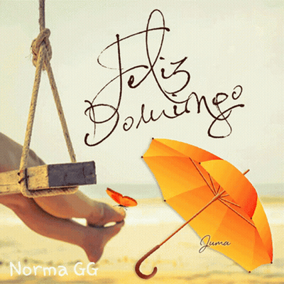 Feliz Domingo Person On Swing GIF