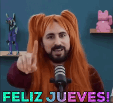 Feliz Jueves Javi Soap With Wig GIF