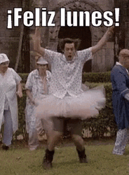 Feliz Lunes Actor Jim Carrey Dancing GIF