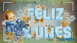 Feliz Lunes Baby Angel Animation GIF