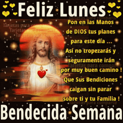 Feliz Lunes Bendecida Semana Jesus Sunset GIF