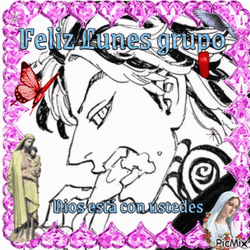 Feliz Lunes Boy Anime Illustration GIF