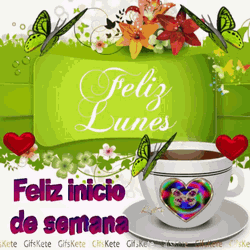 Feliz Lunes De Semana Coffee Butterflies GIF