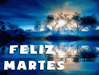 Feliz Martes Poster With Trees GIF