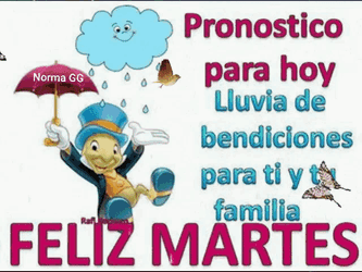 Feliz Martes Rain GIF