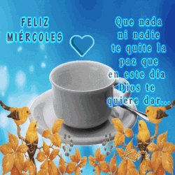 Feliz Miercoles Coffee Cup GIF