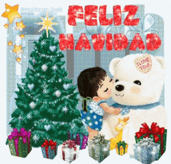 Feliz Navidad Amiga GIF