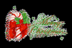 Feliz Navidad Candy Cane Design GIF