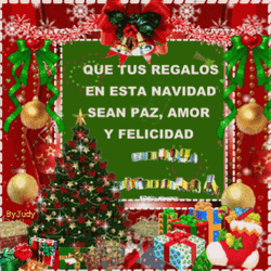 Feliz Navidad Digital Text Greetings GIF