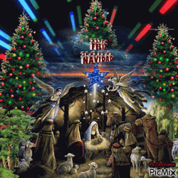 Feliz Navidad Holy Nativity GIF