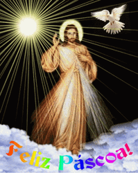 Feliz Pascua Jesus Cloud Moonlight At Night GIF