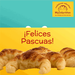Feliz Pascua Smiling Bunny Breads GIF