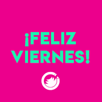 Feliz Viernes Pink Background GIF