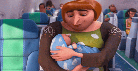 Felonious Gru Mom And Baby Boom Boom GIF