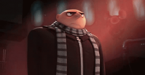Felonious Gru Upset Despicable Me GIF