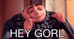 Felonious Gru Wearing Glasses Hey Girl Despicable Me GIF