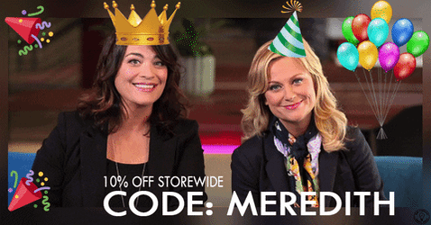 Female Actress Amy Poehler Happy Birthday Party Hats GIF