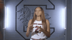 Female Baller Tossing Ball WNBA GIF