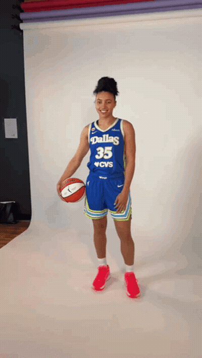 Female Basketball Player From Dallas Posing GIF