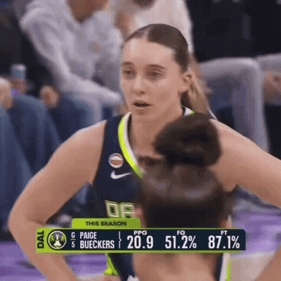 Female Basketball Player In Front Of Scoreboard Saying This Season GIF