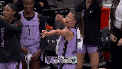 Female Basketball Player In Golden State Jersey GIF