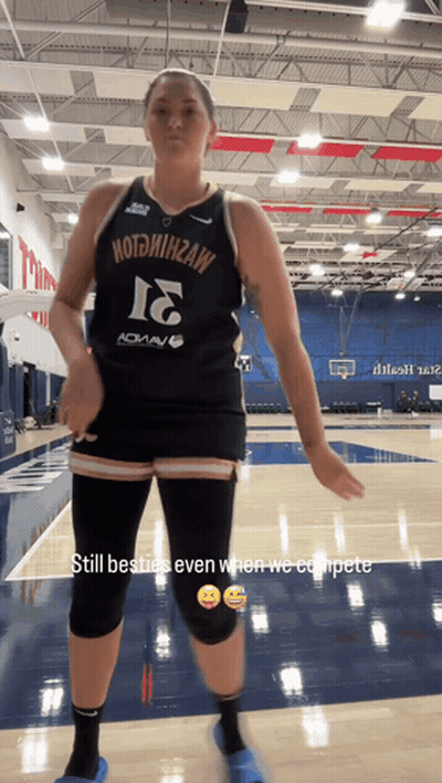 Female Basketball Player in Jersey Number 16