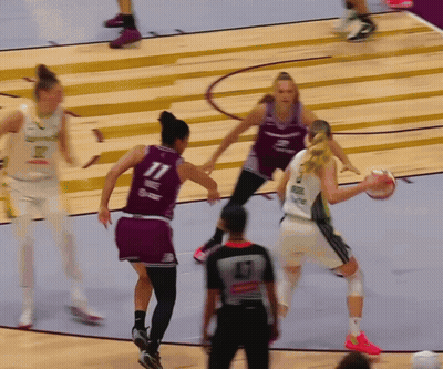 Female Basketball Player In Number 11 Jersey GIF