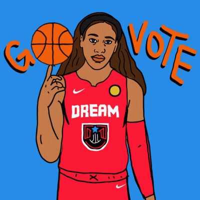 Female Basketball Player In Red Jersey Saying Dream GIF