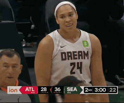 Female Basketball Player In White Jersey Dream 24 GIF
