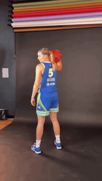 Female Basketball Player Number 5 GIF