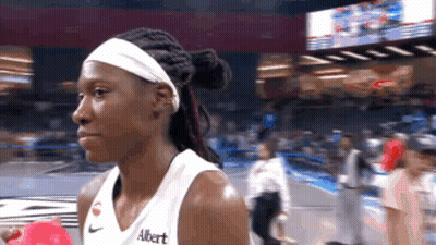 Female Basketball Player With Albert Headband GIF