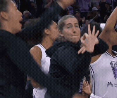 Female Basketball Players Celebrating Victory GIF