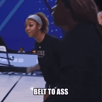 Female Basketball Players Cheering Rose Shirt GIF