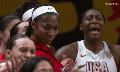 Female Basketball Players With USA Jersey GIF