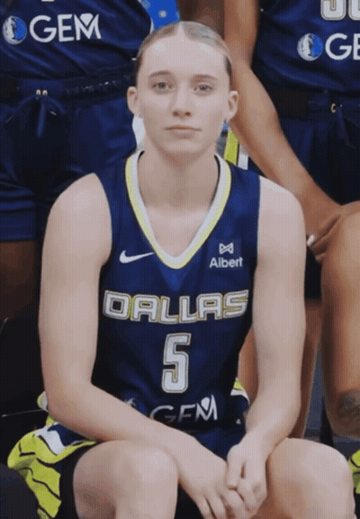 Female Dallas Basketball Player Posing GIF