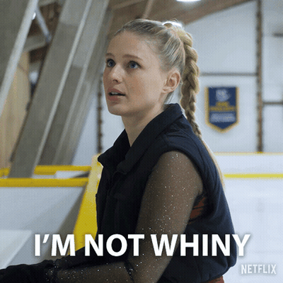 Female Figure Skater Says I'm Not Whiny Netflix Ad GIF