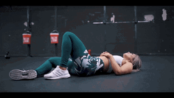 Female Fitness Out Of Breath GIF