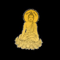 Female Golden Buddha Animation