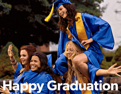 Female Graduates Celebrating Happy Graduation GIF