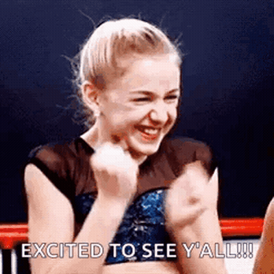 Female Gymnast Making Funny Face Laughing GIF